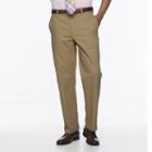 Men's Croft & Barrow&reg; Classic-fit Easy-care Stretch Flat-front Pants, Size: 30x32, Med Beige