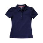 Girls 4-20 & Plus Size French Toast School Uniform Stretch Pique Polo Shirt, Girl's, Size: 14-16 Plus, Blue (navy)