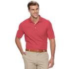 Big & Tall Croft & Barrow&reg; Classic-fit Easy-care Pique Performance Pocket Polo, Men's, Size: L Tall, Dark Pink