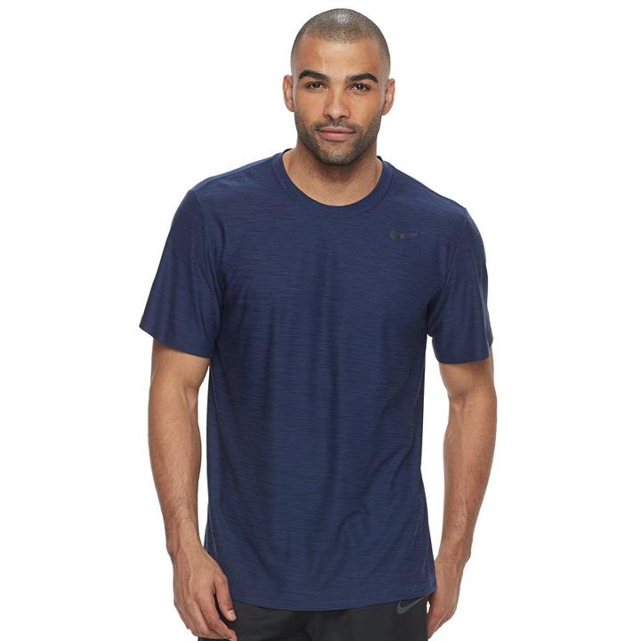 Men's Nike Breathe Tee, Size: Large, Med Blue