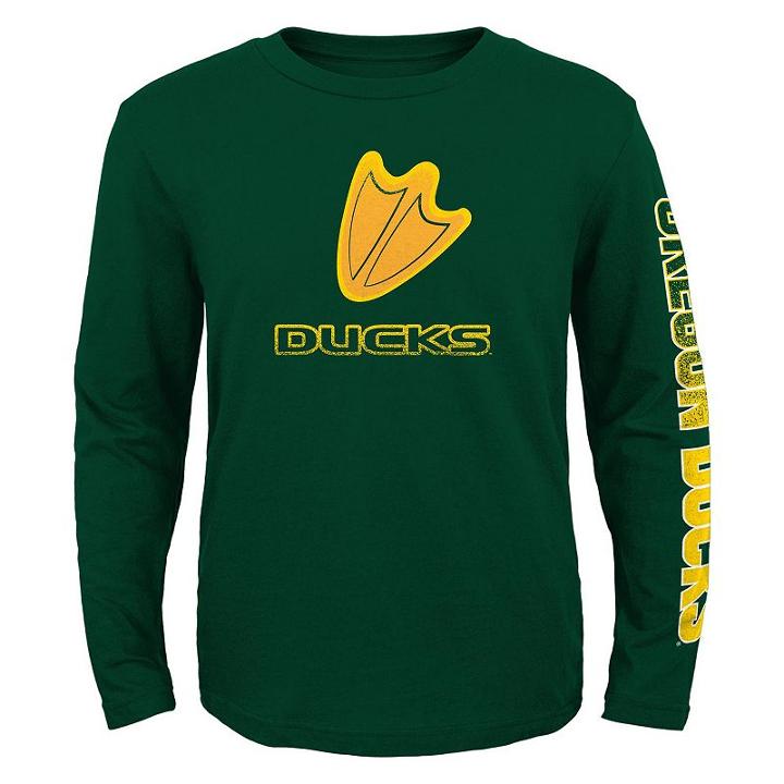 Boys 8-20 Oregon Ducks Hourglass Tee, Boy's, Size: S(8), Green Oth