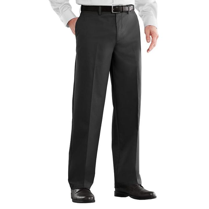 Men's Croft & Barrow&reg; Classic-fit Easy-care Stretch Flat-front Pants, Size: 38x29, Light Grey