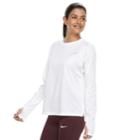 Women's Nike Pacer Long Sleeve Running Top, Size: Small, White