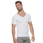 Men's Hanes Ultimate 4-pack Comfortflex V-neck Tees, Size: Xl, White