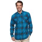 Men's Columbia Hardy Ridge Classic-fit Plaid Button-down Shirt, Size: Large, Dark Blue
