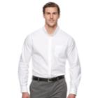 Big & Tall Croft & Barrow&reg; Classic-fit Stretch Woven Button-down Shirt, Men's, Size: L Tall, White
