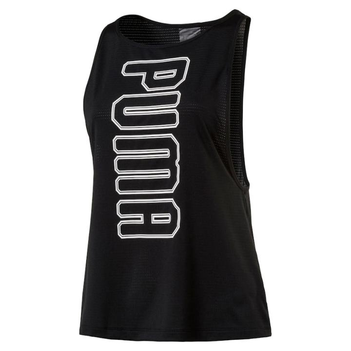 Women's Puma Spark Running Tank, Size: Medium, Black