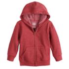 Baby Boy Jumping Beans&reg; Softest Fleece Zip Hoodie, Size: 24 Months, Dark Red