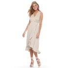 Women's Apt. 9&reg; Ruffle Faux-wrap Midi Dress, Size: Medium, Other Clrs