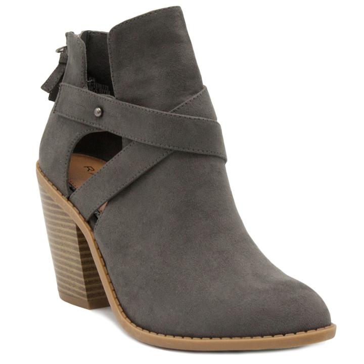 Rampage Vedette Women's Ankle Boots, Size: Medium (6), Dark Grey