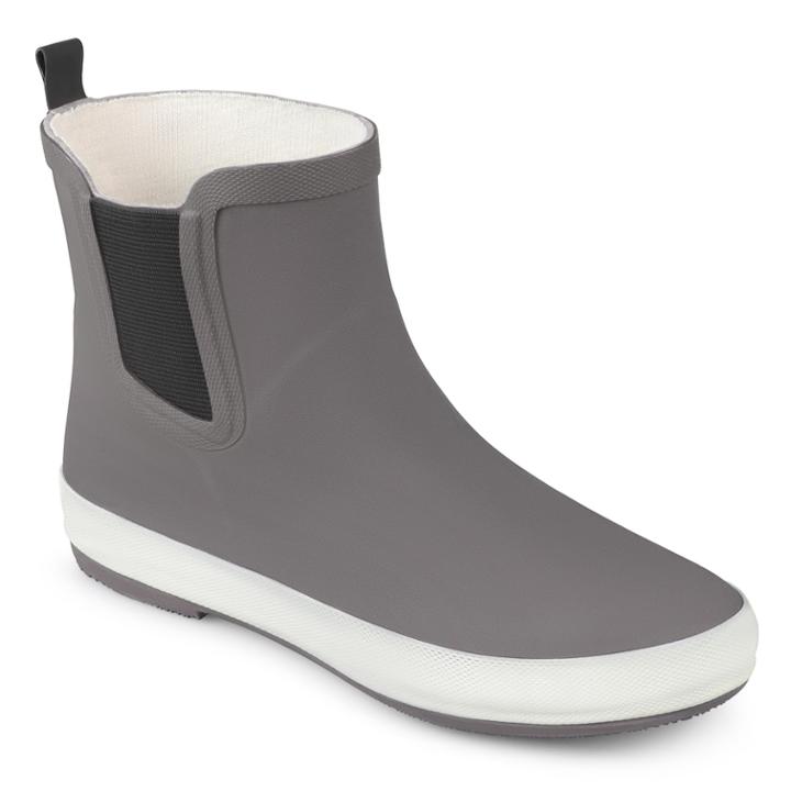 Journee Collection Siffy Women's Water Resistant Rain Boots, Size: Medium (7), Grey
