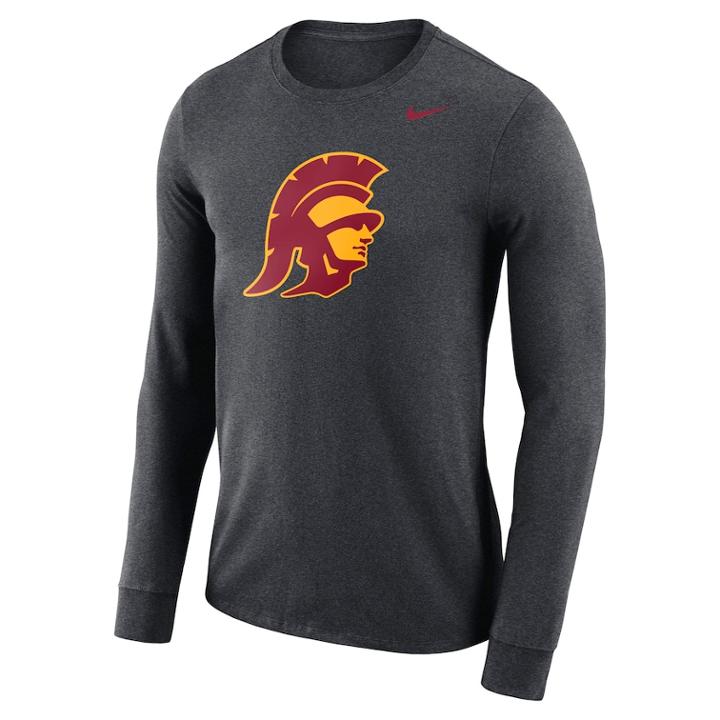 Men's Nike Usc Trojans Dri-fit Logo Tee, Size: Medium, Char
