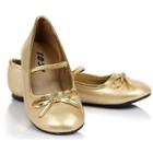 Ballet Flat Costume Shoes - Girls, Girl's, Size: Large, Gold