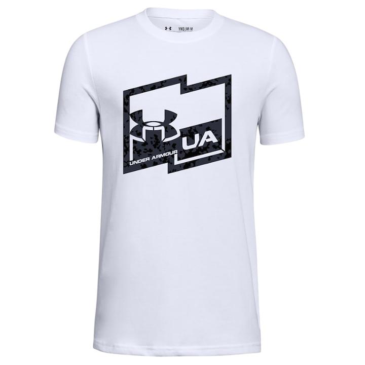Boys 8-20 Under Armour Camouflage Flag Tee, Size: Small, White