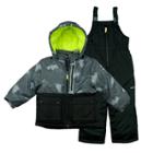 Toddler Boy Oshkosh B'gosh&reg; 2-pc. Colorblocked Jacket & Bib Overall Snow Pants Set, Size: 2t, Black