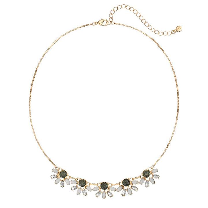 Lc Lauren Conrad Faceted Marquise Flower Necklace, Women's, Multicolor