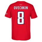 Men's Reebok Washington Capitals Alex Ovechkin 2017 Stanley Cup Playoffs Player Tee, Size: Large, Red