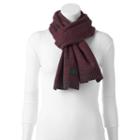 Women's Converse Ribbed Oblong Scarf, Red