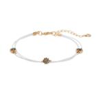 Lc Lauren Conrad Starburst Multi Strand White Cord Bracelet, Women's