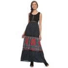 Disney Pirates Of The Caribbean: Juniors Collection Mixed Print Maxi Dress, Girl's, Size: Medium, Ovrfl Oth