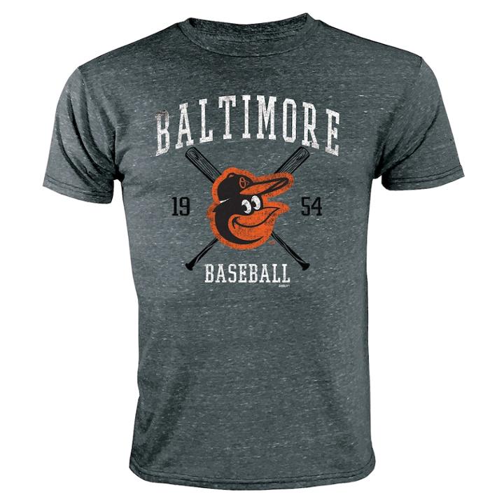 Boys 8-20 Baltimore Orioles Stitches Printed Tee, Size: Xl 18-20, Black