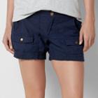 Women's Sonoma Goods For Life&trade; Comfort Waist Linen-blend Shorts, Size: 8, Dark Blue