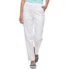 Petite Croft & Barrow&reg; High Waisted Pull-on Jeans, Women's, Size: 6p - Short, White