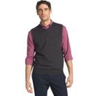 Big & Tall Izod Regular-fit Wool-blend V-neck Sweater Vest, Men's, Size: 2xb, Black