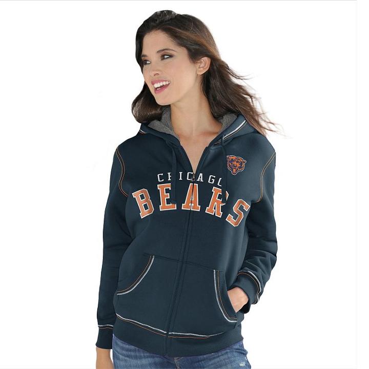 Women's Chicago Bears Audible Hoodie, Size: Medium, Blue (navy)