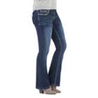 Juniors' Amethyst Midrise Baby Bootcut Jeans, Girl's, Size: 11, Dark Blue