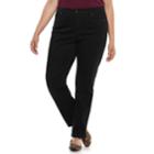 Plus Size Croft & Barrow&reg; Classic Tummy Control Straight-leg Jeans, Women's, Size: 18 - Regular, Black