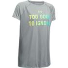 Girls 7-16 Under Armour Too Good To Ignore Tee, Girl's, Size: Medium, Dark Grey