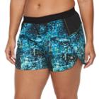 Plus Size Champion Sport 5 Printed Woven Shorts, Women's, Size: 2xl, Med Blue