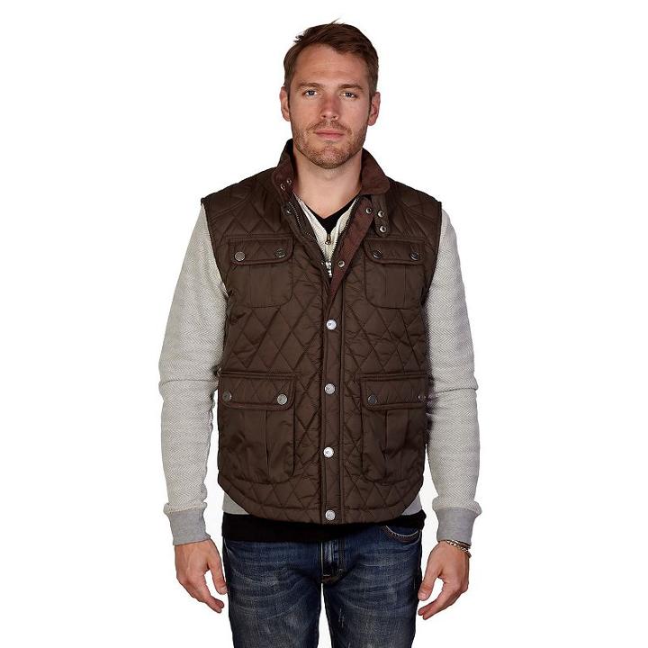 Men's Xray Quilted Vest, Size: Small, Dark Green