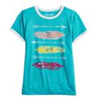 Girls 7-16 Mudd&reg; Graphic Tee, Size: 16, Med Blue