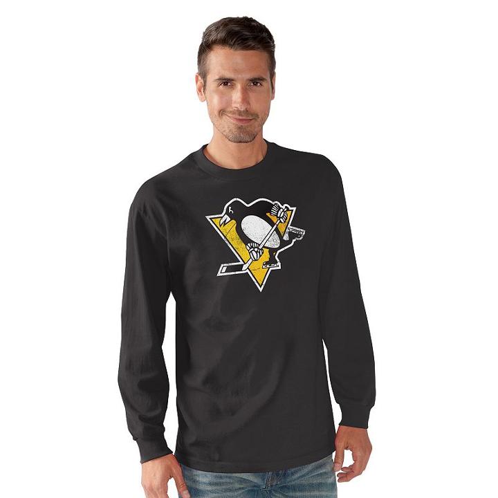 Men's Pittsburgh Penguins Playbook Tee, Size: Large, Black