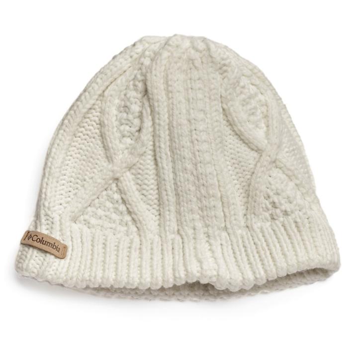 Women's Columbia Cable-knit Ribbed Beanie, White Oth