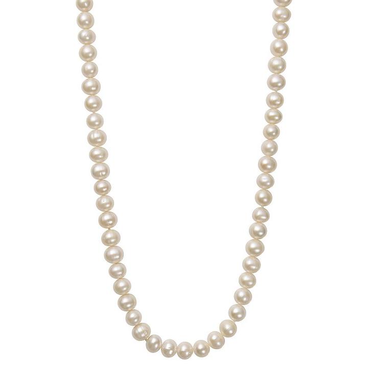 Freshwater Cultured Pearl Endless Long Necklace, Women's, Size: 36, White