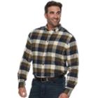 Big & Tall Croft & Barrow&reg; Regular-fit Flannel Woven Button-down Shirt, Men's, Size: L Tall, Green