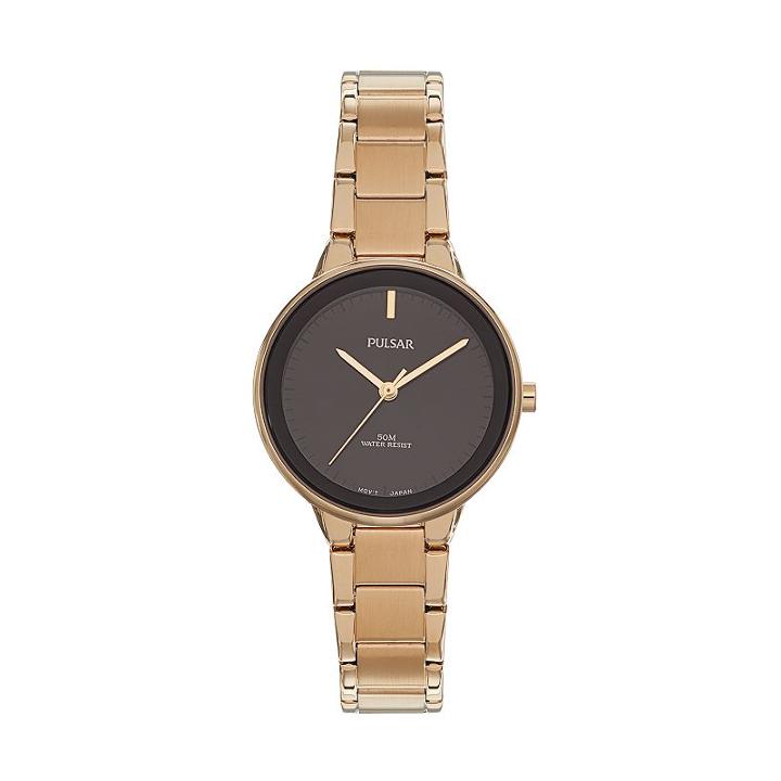 Pulsar Women's Easy Style Stainless Steel Watch - Prs676, Gold