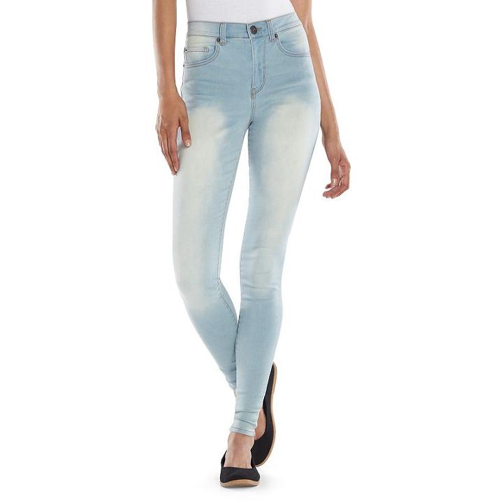 Juniors' Mudd&reg; High-waisted Jeggings, Kids Unisex, Size: 15 Short, Blue Other