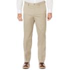 Men's Savane Ultimate Straight-fit Performance Flat-front Chino Pants, Size: 38x32, Med Beige