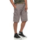 Men's Wear First Belted Cargo Shorts, Size: 34, Med Grey