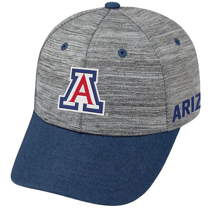 Adult Arizona Wildcats Backstop Snapback Cap, Men's, Med Grey