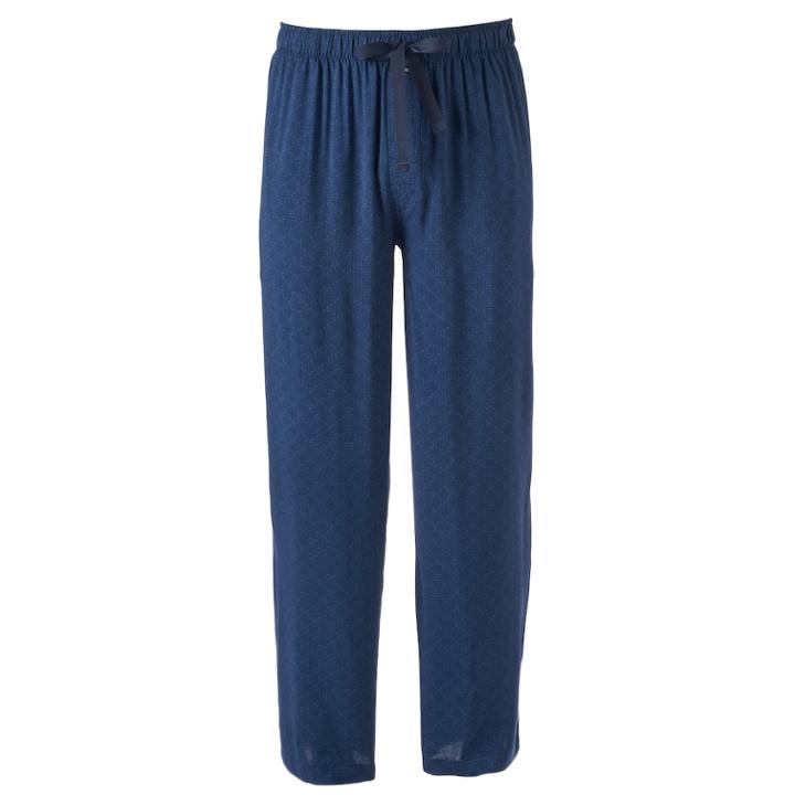 Men's Van Heusen Print Lounge Pants, Size: Xl, Blue (navy)