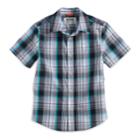 Boys 8-20 Urban Pipeline&reg; Max Wear Yard-dyed Button-front Shirt, Size: Medium, Dark Grey