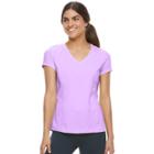 Women's Fila Sport&reg; Essential V-neck Short Sleeve Tee, Size: Xs, Lt Purple