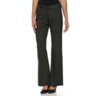 Women's Apt. 9&reg; Modern Fit Belted Dress Pants, Size: 0 T/l, Black