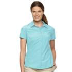 Women's Columbia Amberley Stream Solid Shirt, Size: Small, Green Oth