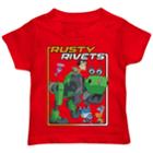 Toddler Boy Rusty Rivets Retro Frame Graphic Tee, Size: 3t, Brt Red